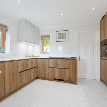 Oak Modern Kitchen & Utility in Lake District
