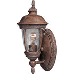 Maxim - Maxim Knob Hill DC One Light Sienna Seedy Glass Wall Lantern - This One Light Wall Lantern is part of the Knob Hill Dc Collection and has a Sienna Finish and Seedy Glass. It is Wet Rated and Outdoor Capable.