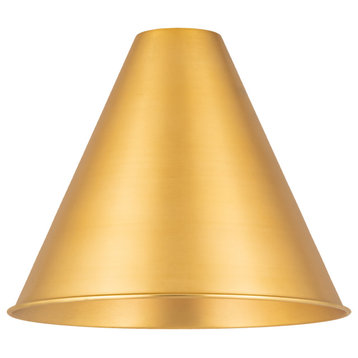 Innovations Ballston Cone-Light 16" Satin Gold Metal Shade