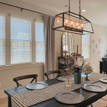2.5" Faux Wood Blinds Finish this New Construction Stunner