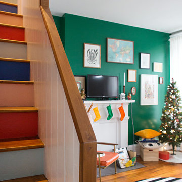 My Houzz: Bright and Playful Colors in a Kentucky Family Home
