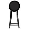 24 inch Folding Stool with 300 Pound Capacity by Trademark Home (Black)