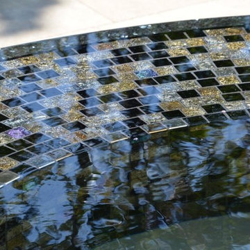 Lightstreams Glass Spa Tile | Obsidian Black