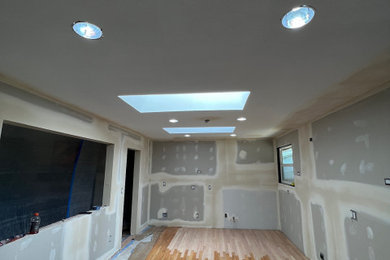 Example of a minimalist kitchen design in Seattle
