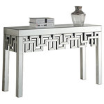 Meridian Furniture - Santorini Console Table - Bring contemporary panache to your home's decor with this console table. This beautiful console table has an intertwined geometric frame that draws the eye and stirs excitement in your space. Pair it with the Aria mirror for the complete look.