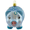 Ornaments To Remember PIGGY BANK BLUE Glass Save Money Birthday 21R2PIG004