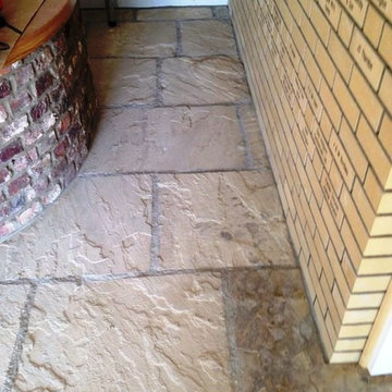 Farm Office Flagstone Floor Tiles Cleaned and Sealed in Driffield