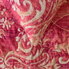 Pink Velvet Full 68"x18" Bed Runner WITH One Pillow Cover Damask- Pink Dalliance