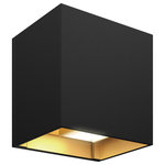 DALS Lighting - Dals Lighting Indoor/Outdoor Square Directional LED Wall Sconce - Imagine being able to manually control the amount of light spread coming from both the top and bottom of your lighting fixture. This is now possible with our LED wall sconce.