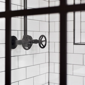 Eclectic Industrial Bathroom Remodel