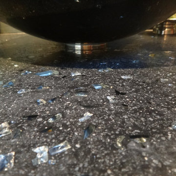 Glass and Concrete Countertop