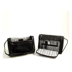 Hanging Toiletry Black Bag with 5 Piece Manicure & Grooming Set - Products