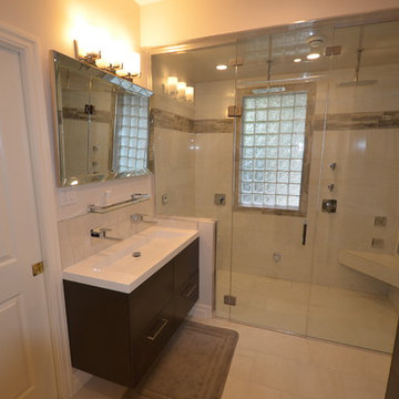 Steam Shower with Barrier Free Base