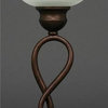 Toltec Lighting 35-BRZ-681 Leaf - 5.5." One Light Mini Table Lamp