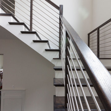 Project #50 | Geometric Staircase with Contrasting Tones