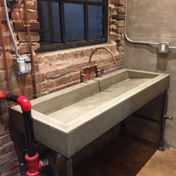 Custom Concrete Sinks - Bathroom Vanities And Sink Consoles