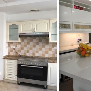 Kitchen transformation in Victory Heights villa