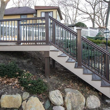 Panoramic Lake Home Deck at Gun Lake