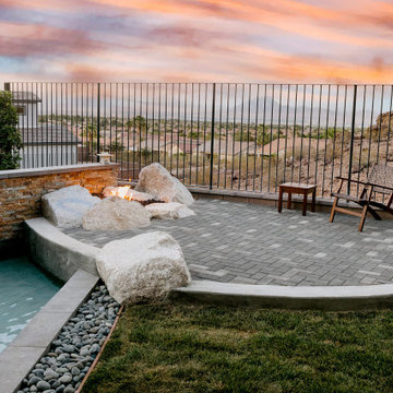 Water + Fire Feature Garden
