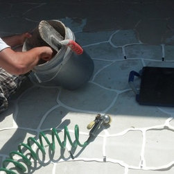 Patio Concrete overlay - Flooring