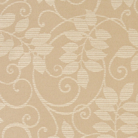 Beige And Ivory Vines Leaves Outdoor Indoor Marine Upholstery Fabric By The Yard