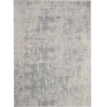 Nourison Rustic Textures RUS01 Ivory/Silver 9'3" x 12'9" Area Rug