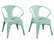 Kids Chairs By Reservation Seating, Mint Green , Set of 2