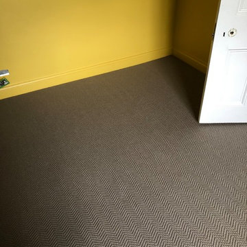 Sisal Herringbone Carpet Installation In Ealing