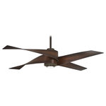 Minka Aire - Minka Aire F903L-ORB Artemis IV, LED 64" Ceiling Fan, Oil Rubbed Bronze - Bulb Included: Yes
