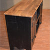 Ventura Solid Wood TV Stand, Sideboard, Distressed Black