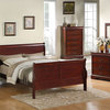 Standard Furniture Lewiston 5-Piece Panel Bedroom Set in Deep Brown