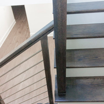 Project #50 | Geometric Staircase with Contrasting Tones