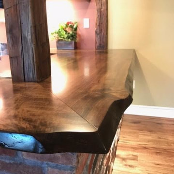 Live Edge Wood Bar Wood Counter Wood Slabs High End