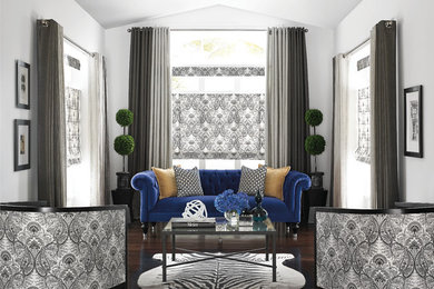 Living room - eclectic living room idea in Columbus