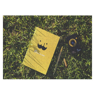 Camera And Notebook Area Rug, 5'0