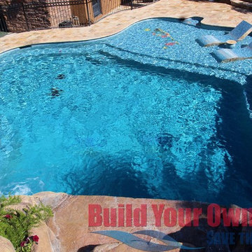 Arizona Swimming Pool and Grotto Designed by Build Your Own Pool