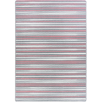Between the Lines 7'8" x 10'9" area rug in color Blush