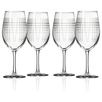 Matchstick All Purpose Wine 18oz, Set of 4 Glasses
