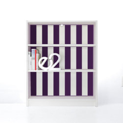 PANYL Violet Thick Stripes for IKEA BILLY - Home Decor