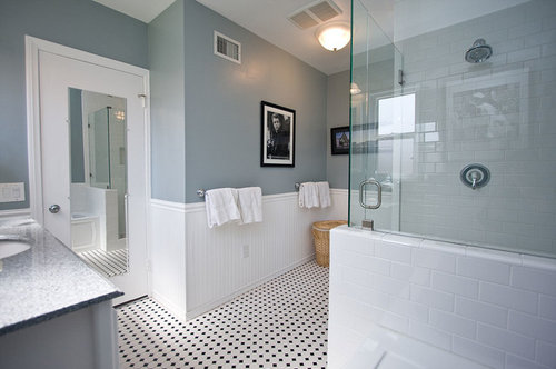 wainscot bathroom