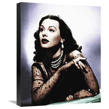 "Hedy Lamarr 103" Stretched Canvas Giclee by Hollywood Photo Archive, 18"x22"
