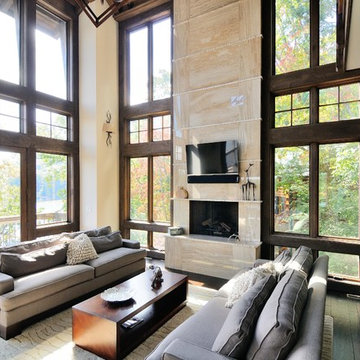 Daino Reale marble fireplace
