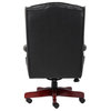 Boss Office Traditional High Back Faux Leather Tufted Executive Chair in Black