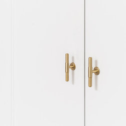 Zurich T-Knob - Satin Brass - Cabinet And Drawer Handle Pulls