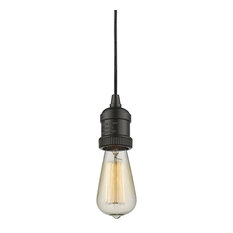 Bare Bulb Pendant Lighting Houzz Innovations Lighting 1 Light Bare Bulb Mini Pendant In Oiled Rubbed Bronze 199
