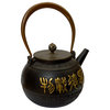 Handmade Quality Asian Cast Iron Teapot Shape Display Art Hws2374