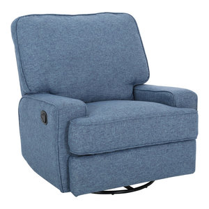 abbyson living emma swivel glider recliner