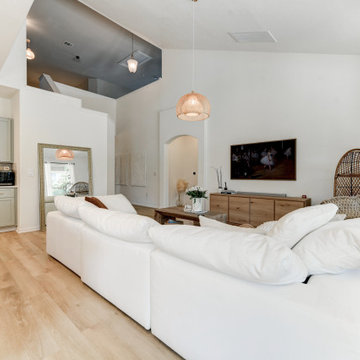 Soho Base |  Modin Rigid LVP Collection in Transitional Customer Space | TX