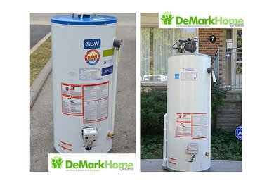 Water Heater installation Before and After