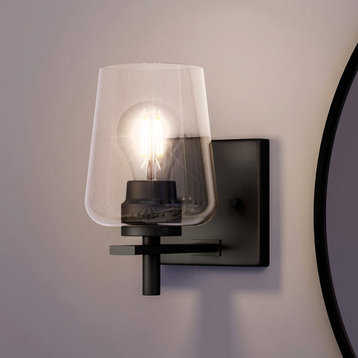Luxury New Traditional Wall Sconce, Midnight Black